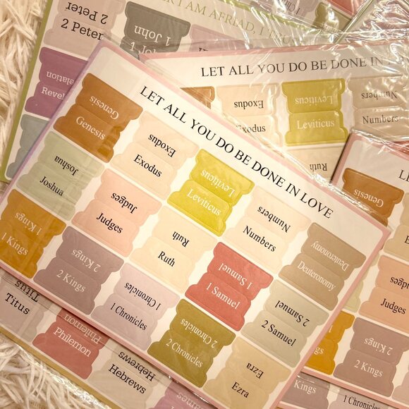 75 Tabs Bible Tabs for Women Men Bible Index Tabs Bible Sticker Tabs Bible Study - Picture 8 of 8